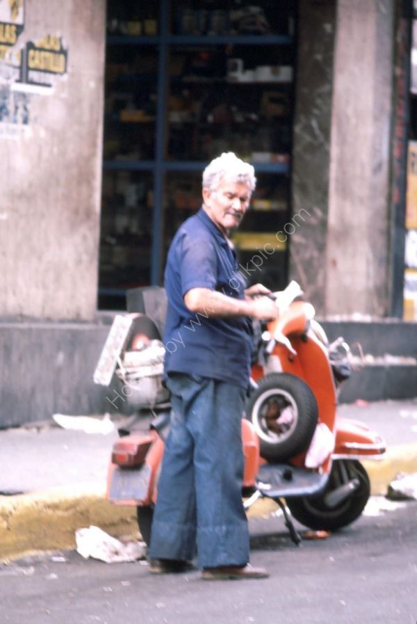 Venezuelan with Scooter, Caracas